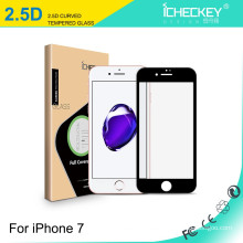 Para Apple iPhone7 protetor de tela de vidro temperado 2.5D cobertura completa de seda-impressão